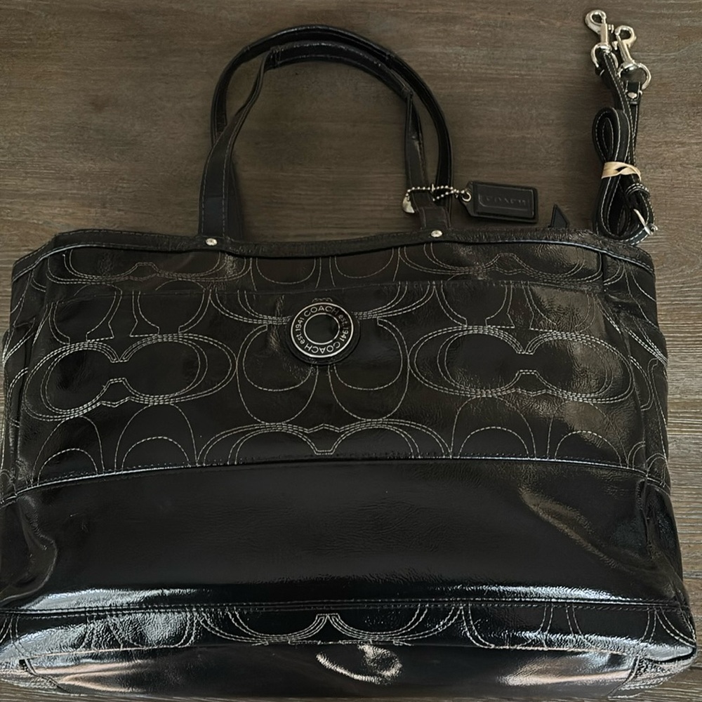 Coach Baby Diaper Bag with Long Strap